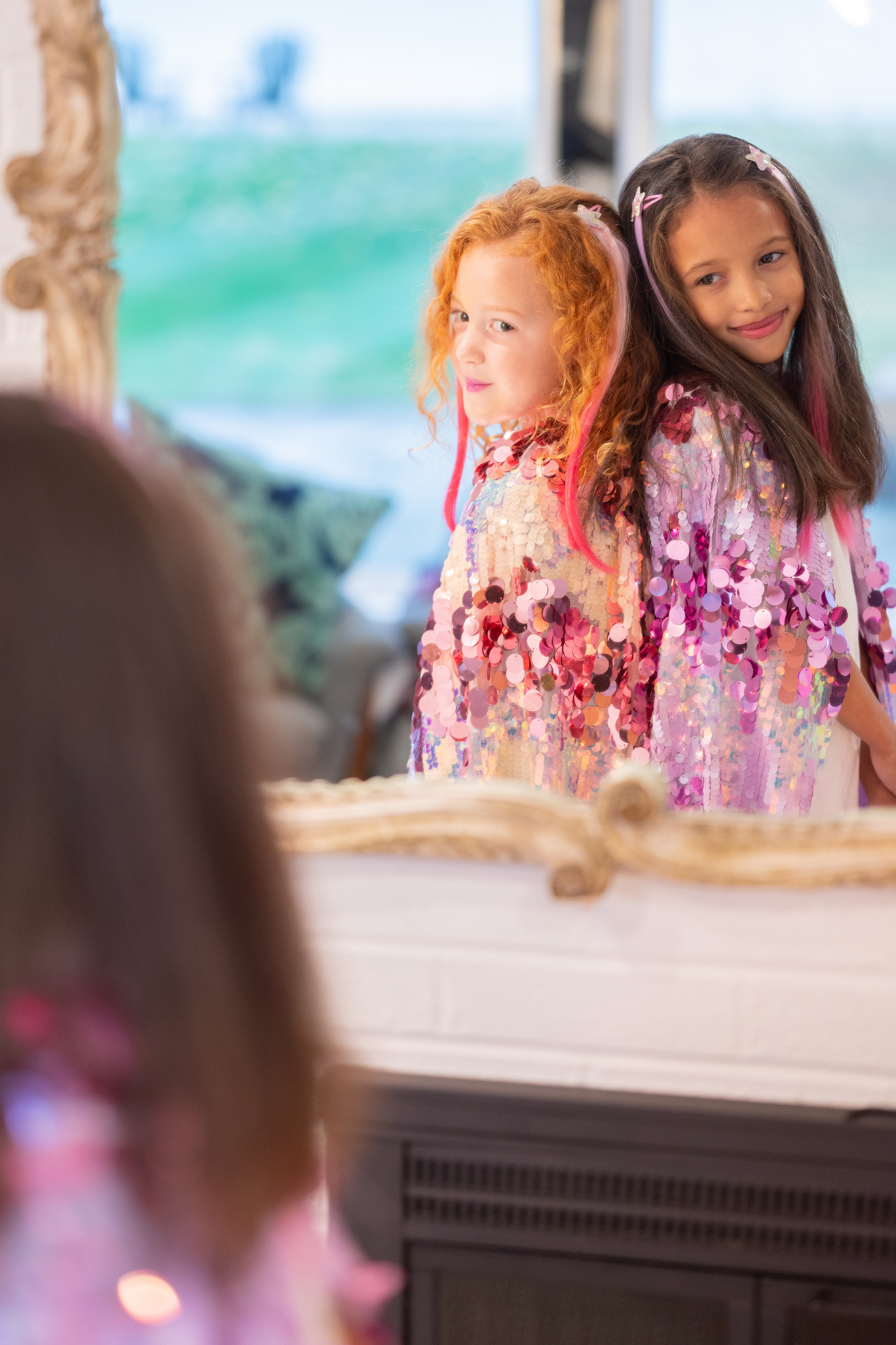 Great Pretenders The 5th  Avenue Purple Pailette Cape, Size 4/6