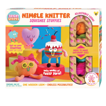 Bright Stripes Nimble Knitter Squishee Stuffies