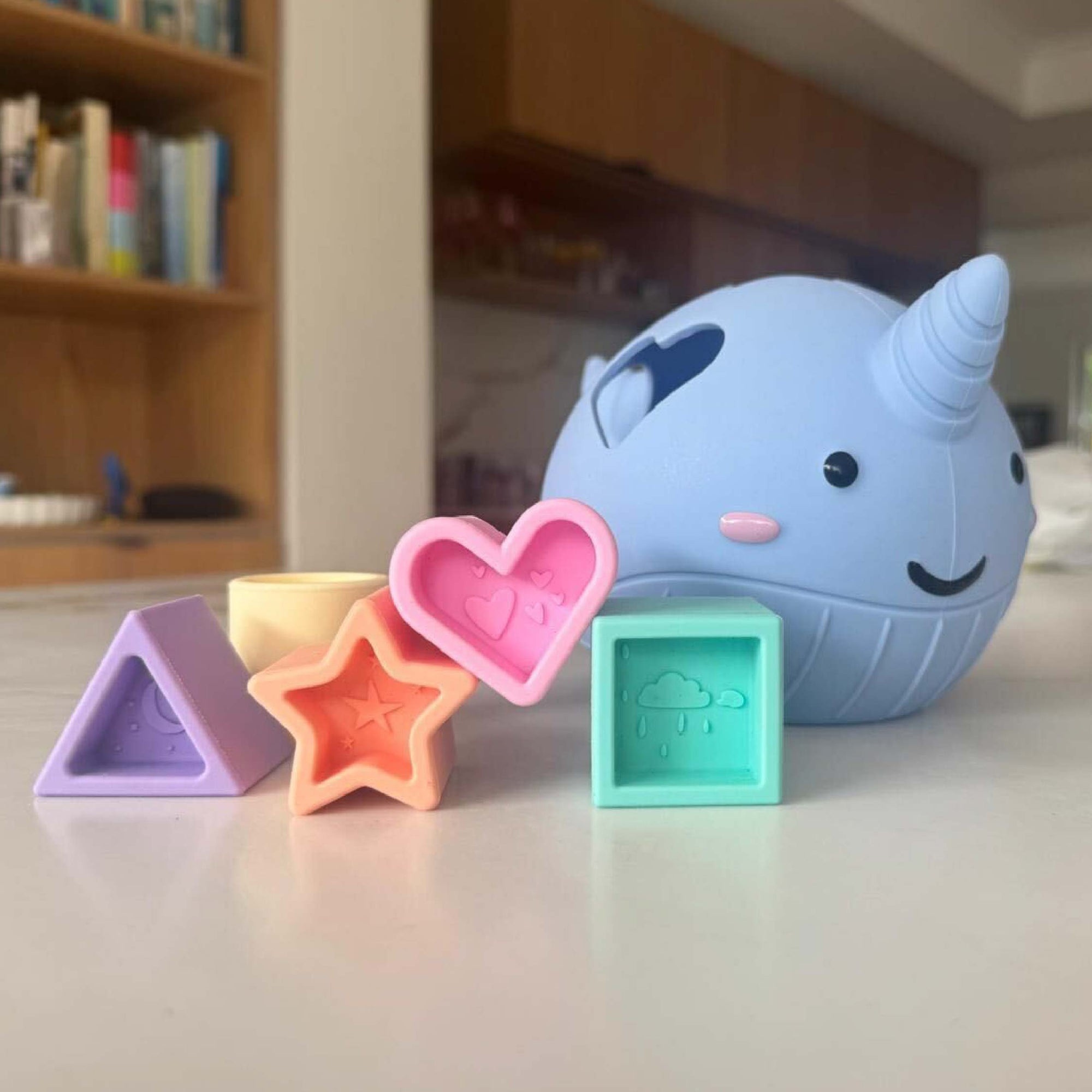 Narwhal Shape Sorter - Primary