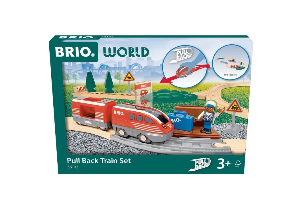 BRIO Pull Back Train Set