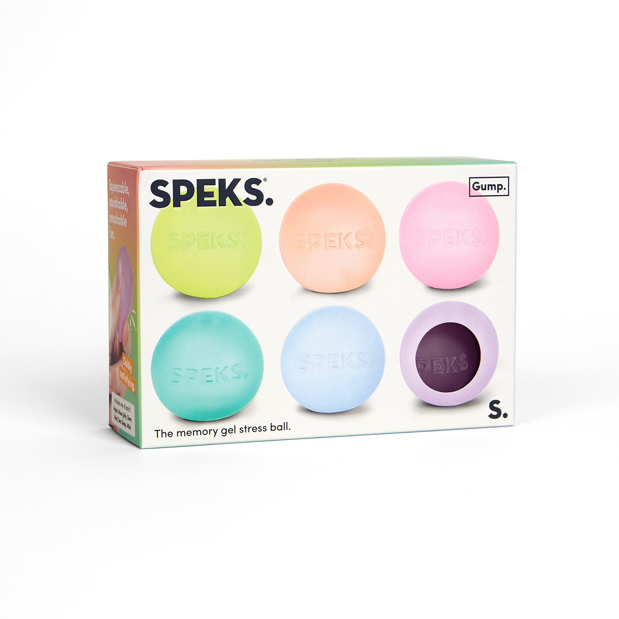 SPEKS Gump Mini Memory Gel Stress Balls 6-pack