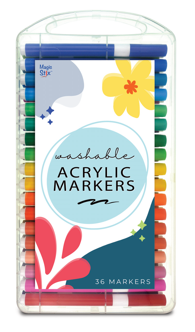 Magic Stix Washable Acrylic Markers 36 pk