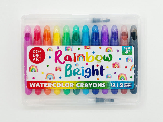 Do A Dot Rainbow Bright Watercolor Crayons - 12 colors