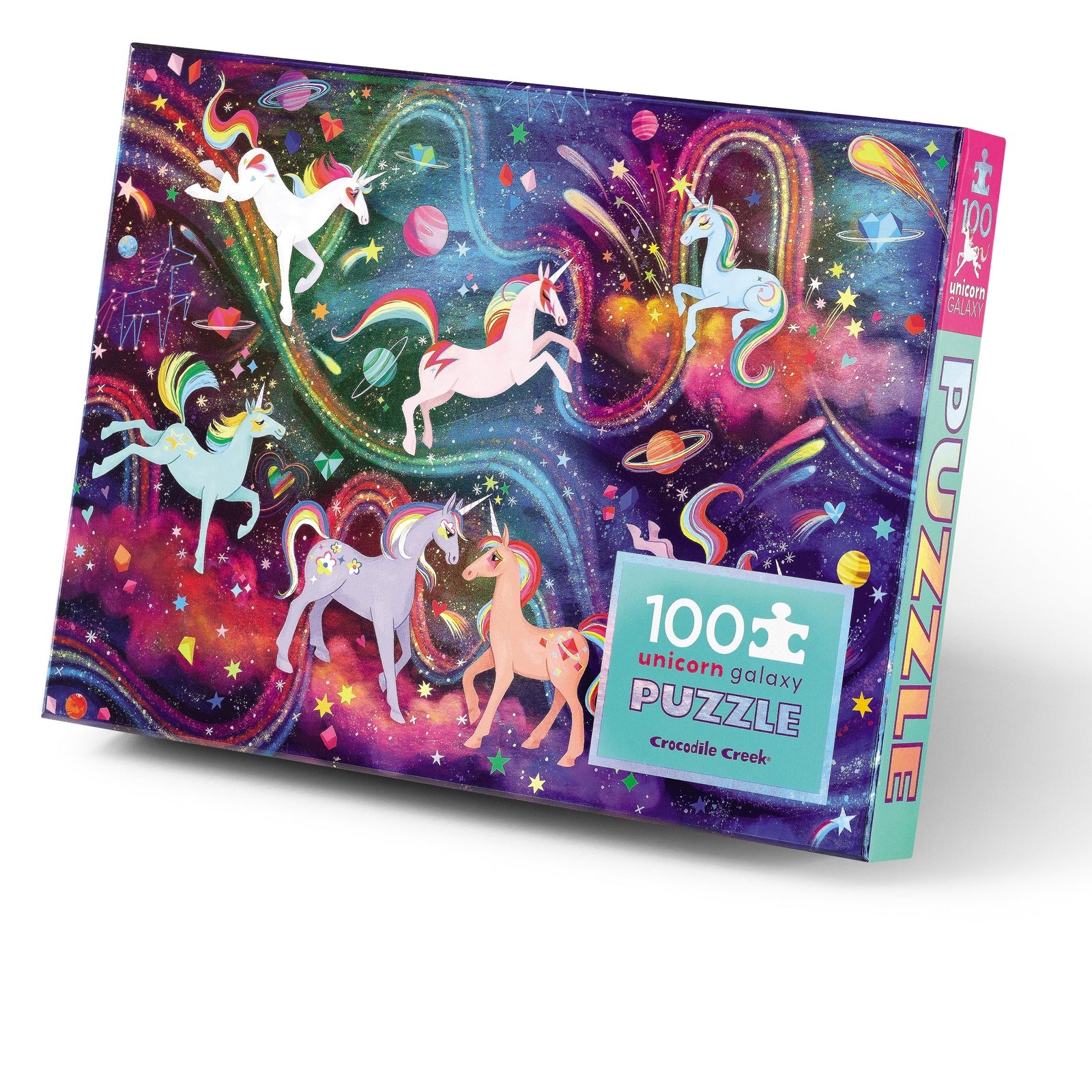 Crocodile Creek 100 Pc Holographic/Unicorn Galaxy