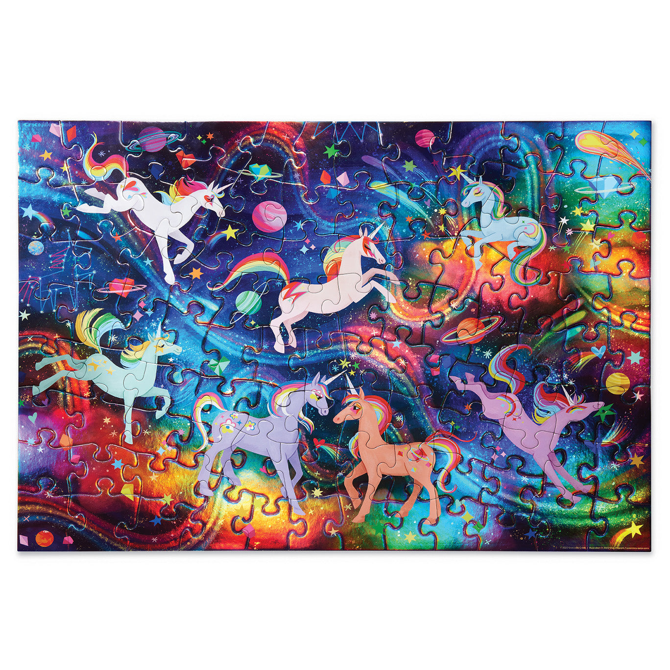 Crocodile Creek 100 Pc Holographic/Unicorn Galaxy