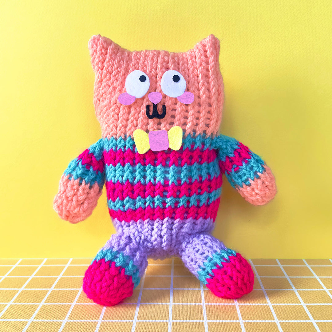 Bright Stripes Nimble Knitter Squishee Stuffies
