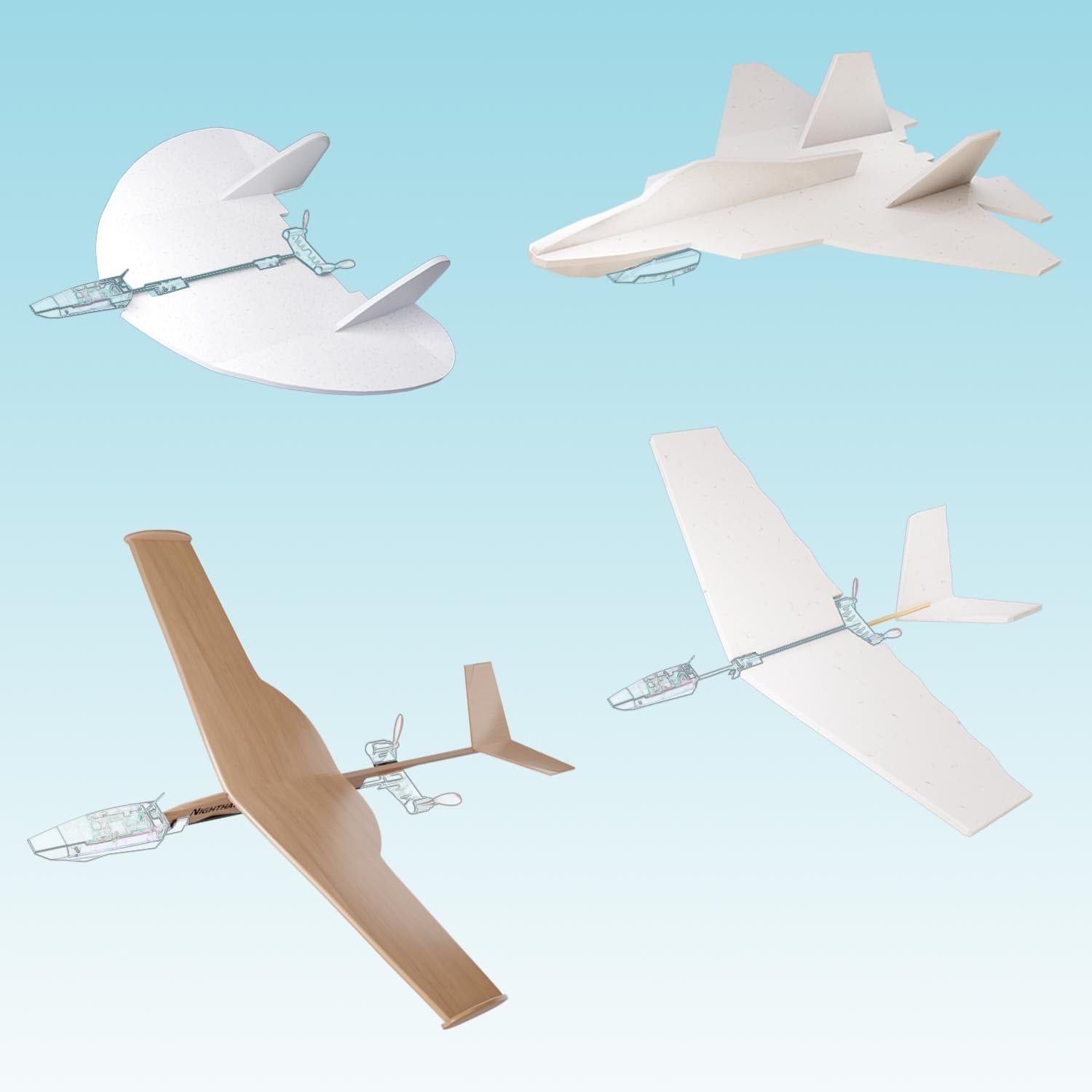 4.0 Smartphone Controlled paper Airplane Kit