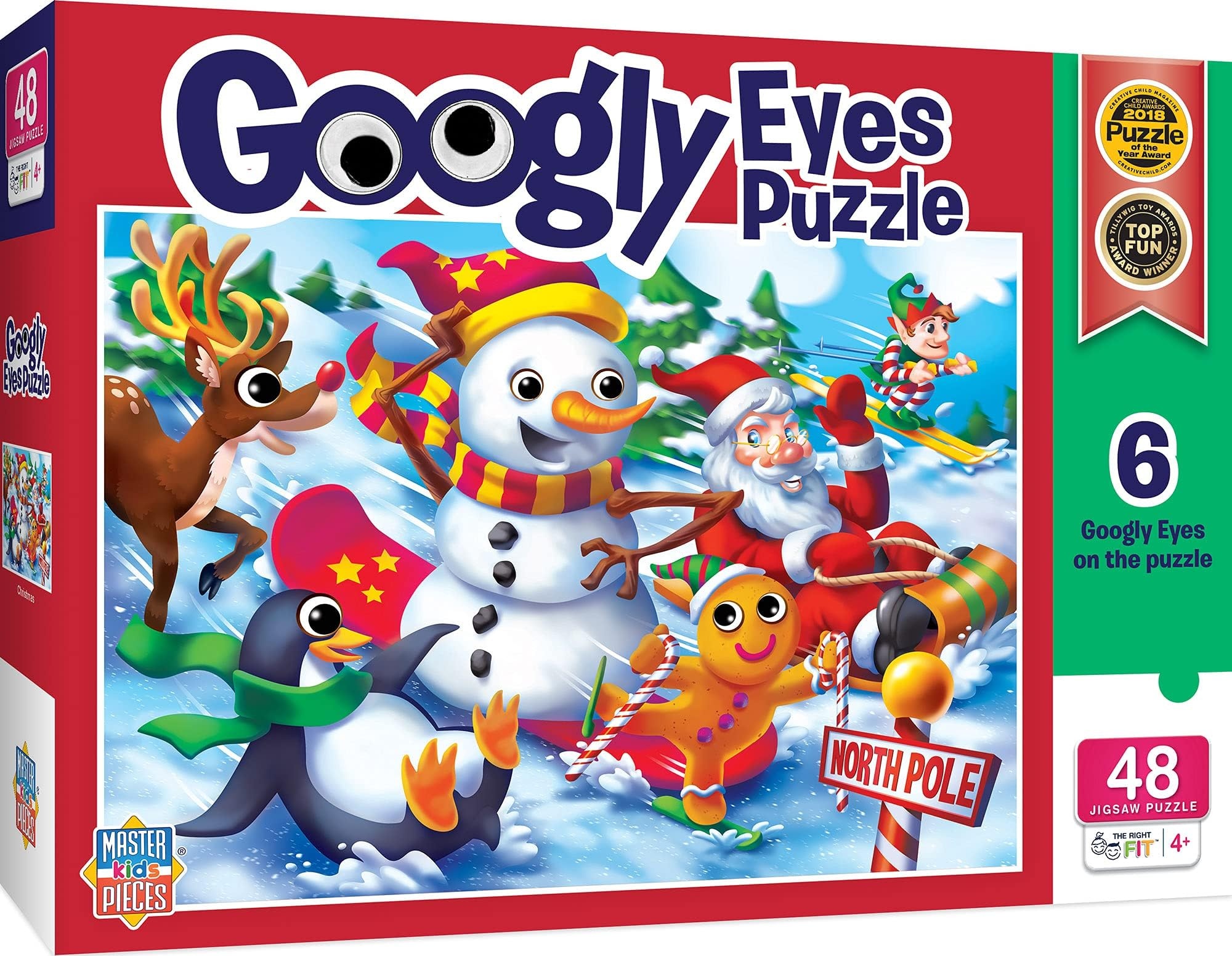 MasterPieces Holiday - Googly Eyes - Christmas  48pc Puzzle