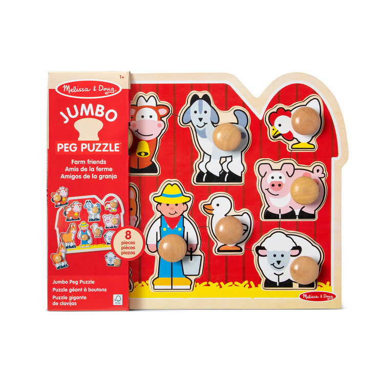 Melissa & Doug Large Farm Jumbo Knob