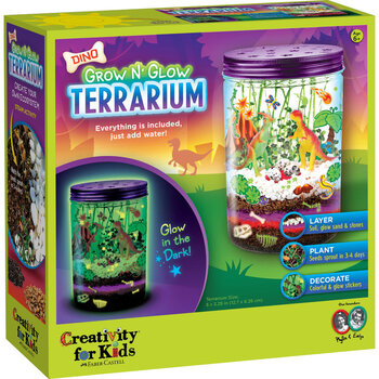 Creativity for Kids Grow N' Glow Terrarium Dinosaur