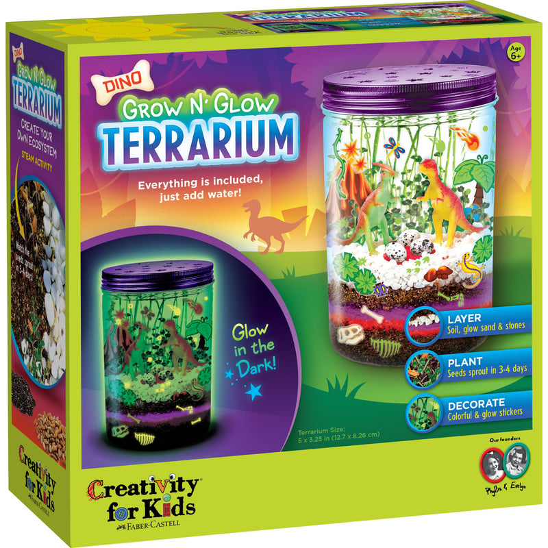 Creativity for Kids Grow N Glow Dino Terrarium