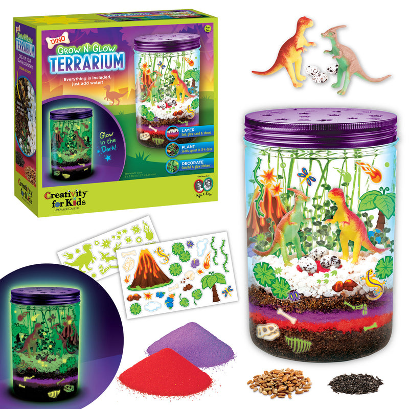 Creativity for Kids Grow N Glow Dino Terrarium