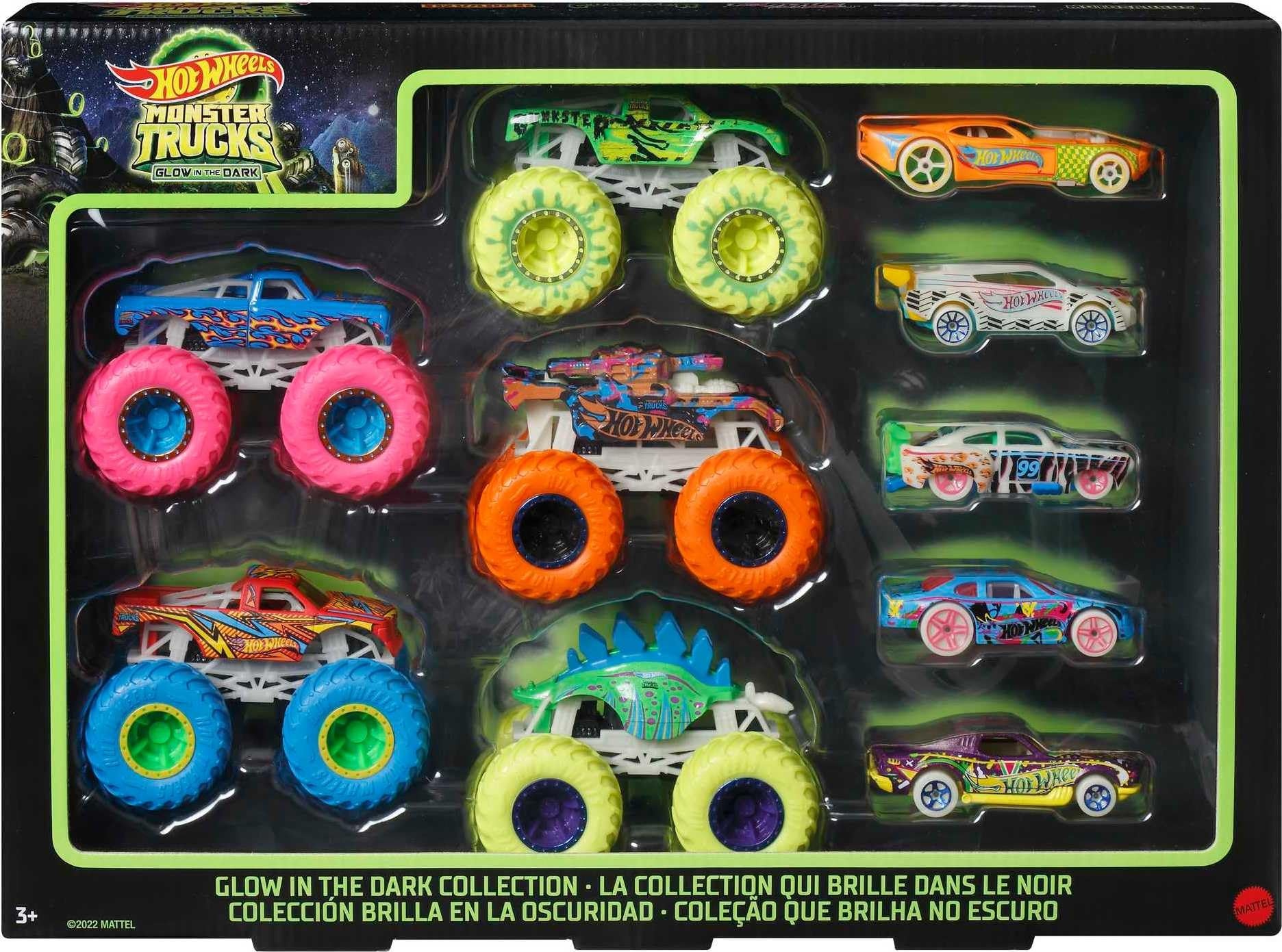 HOT WHEELS® Monster Trucks Glow in the Dark Collection