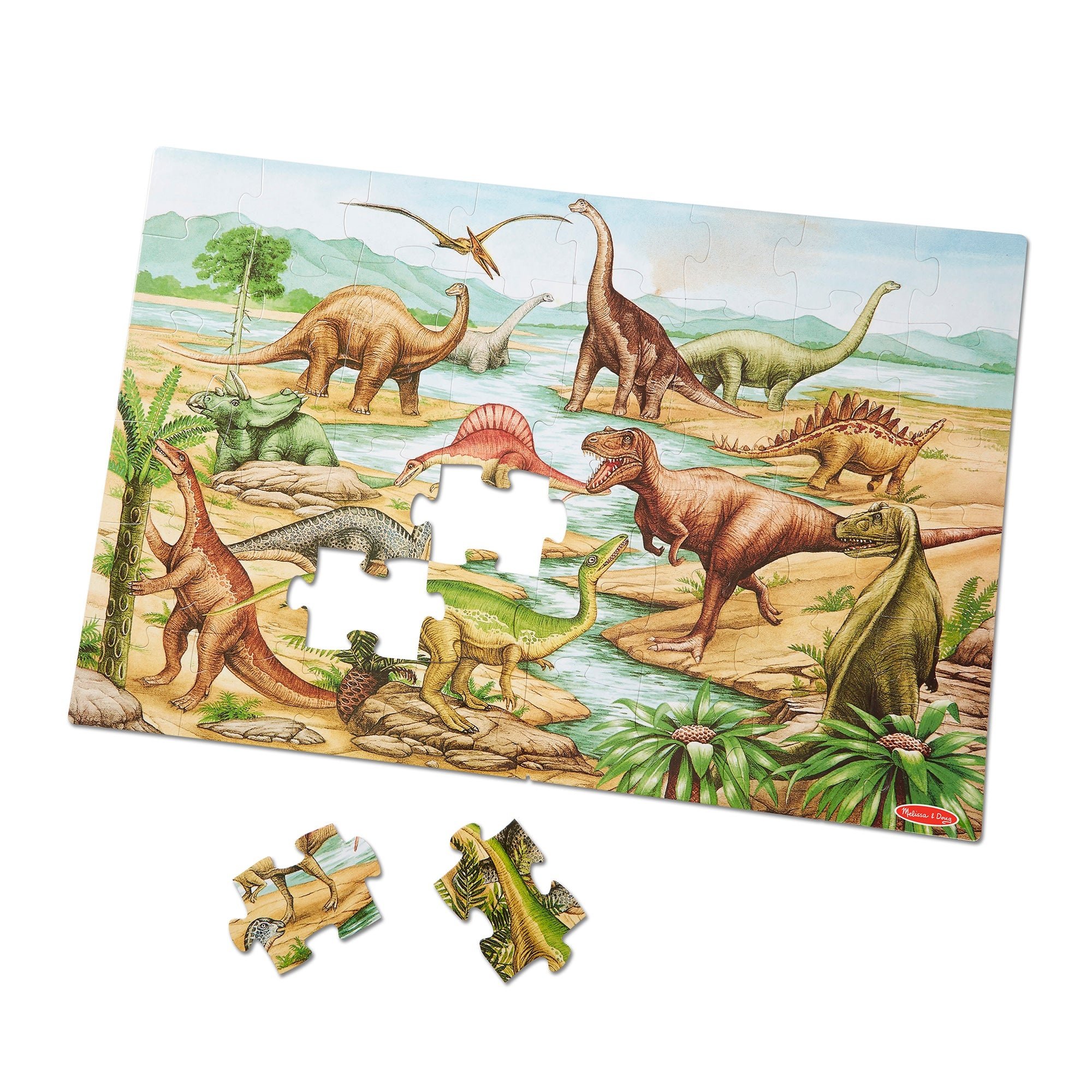 Melissa & Doug Dinosaurs Floor Puzzle - 48 Pieces