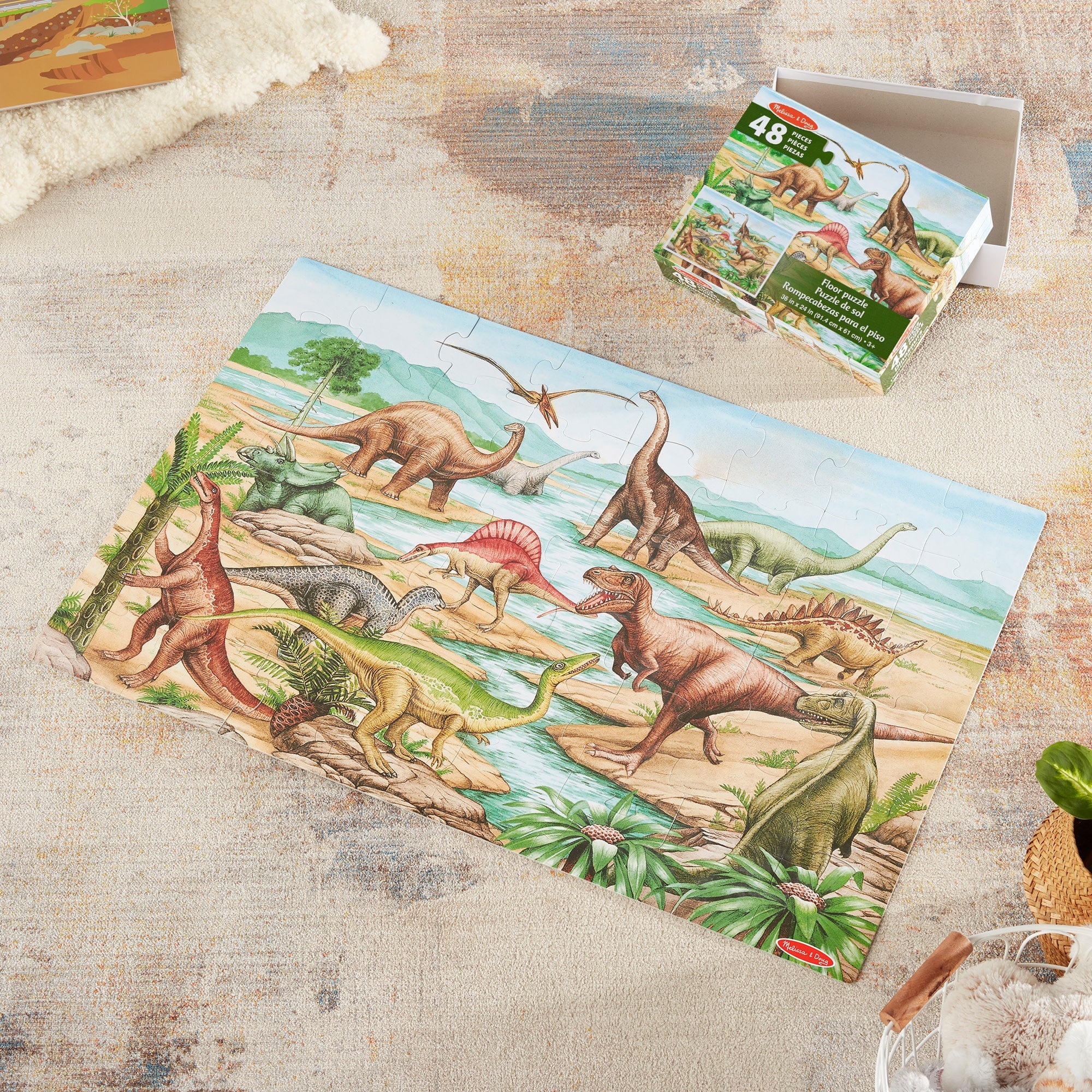 Melissa & Doug Dinosaurs Floor Puzzle - 48 Pieces