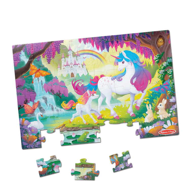 Melissa & Doug Glow-in-the-Dark Floor Puzzle - Magical Unicorn
