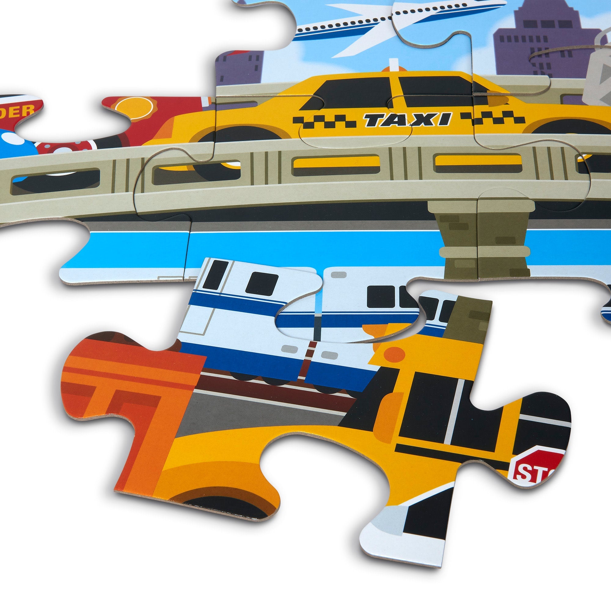 Melissa & Doug Traffic Jam 24pc Floor Puzzle