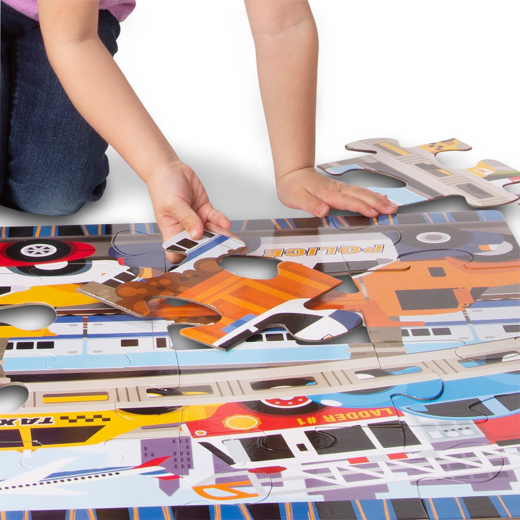 Melissa & Doug Traffic Jam 24pc Floor Puzzle