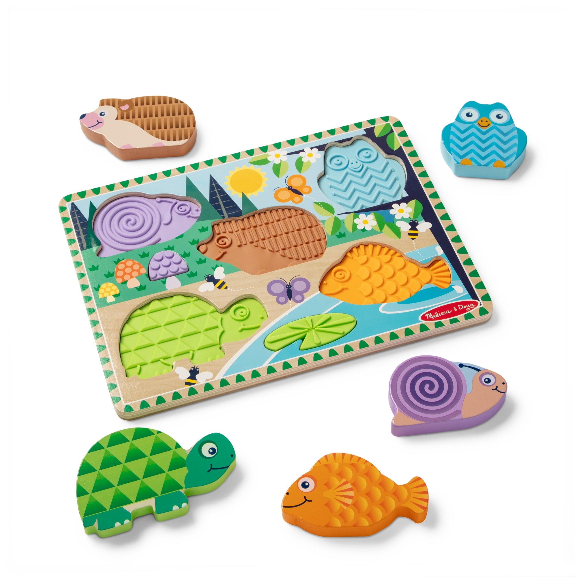 Melissa & Doug Forest Friends Touch & Feel Puzzle