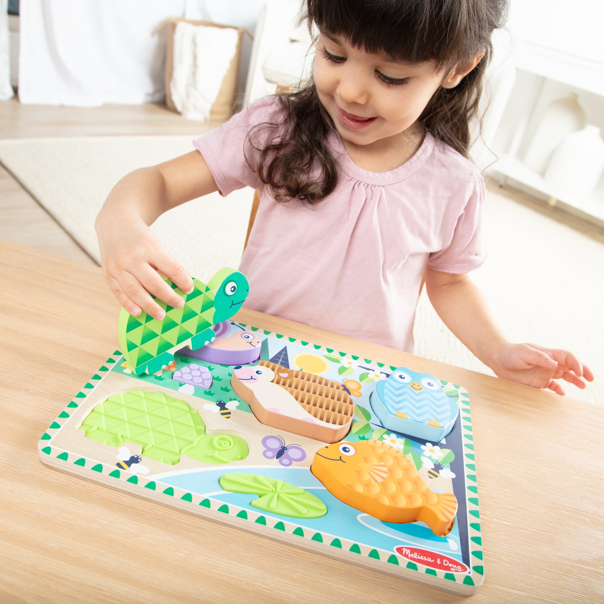 Melissa & Doug Forest Friends Touch & Feel Puzzle