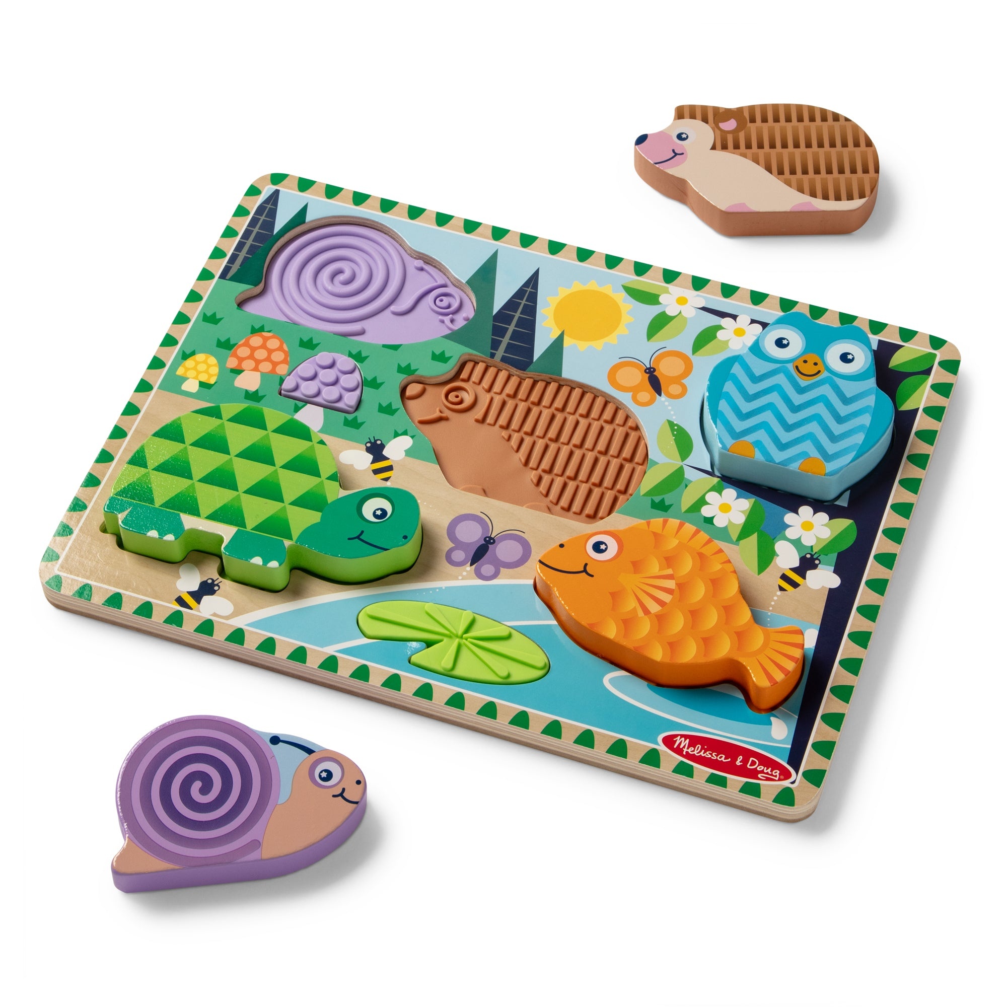 Melissa & Doug Forest Friends Touch & Feel Puzzle