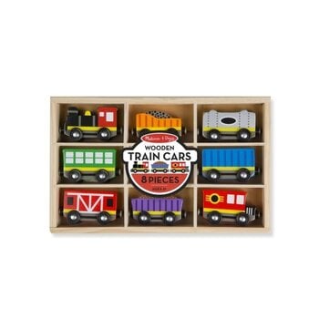 Melissa & Doug Wooden Train Cars