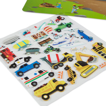 Melissa & Doug Puffy Sticker Play Set- Vehicles