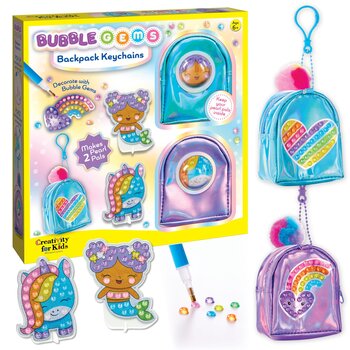 Creativity for Kids Bubble Gems™ Backpack Key Chains