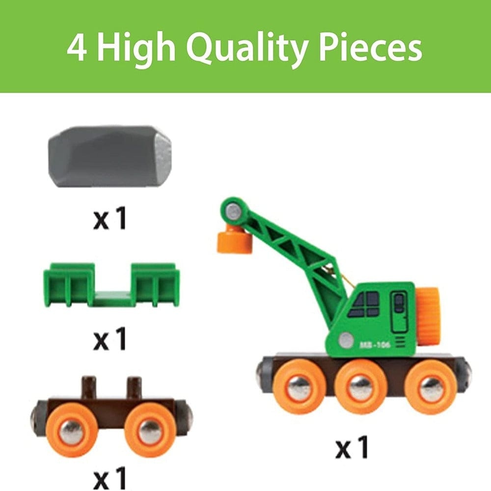 BRIO Clever Crane Wagon