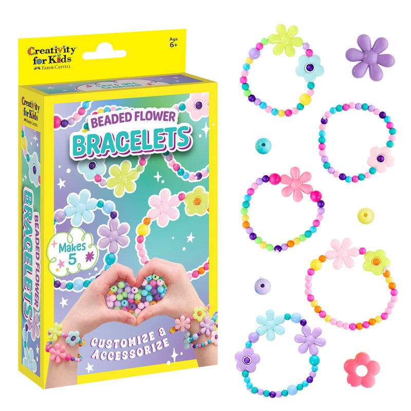 Creativity for Kids Mini Kit Beaded Flowers Bracelet