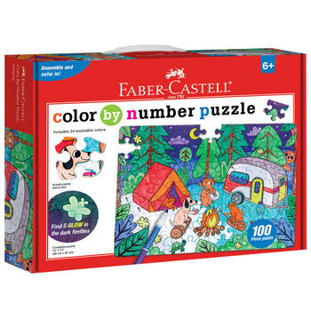 Faber-Castell Color By Number Puzzles - Camping