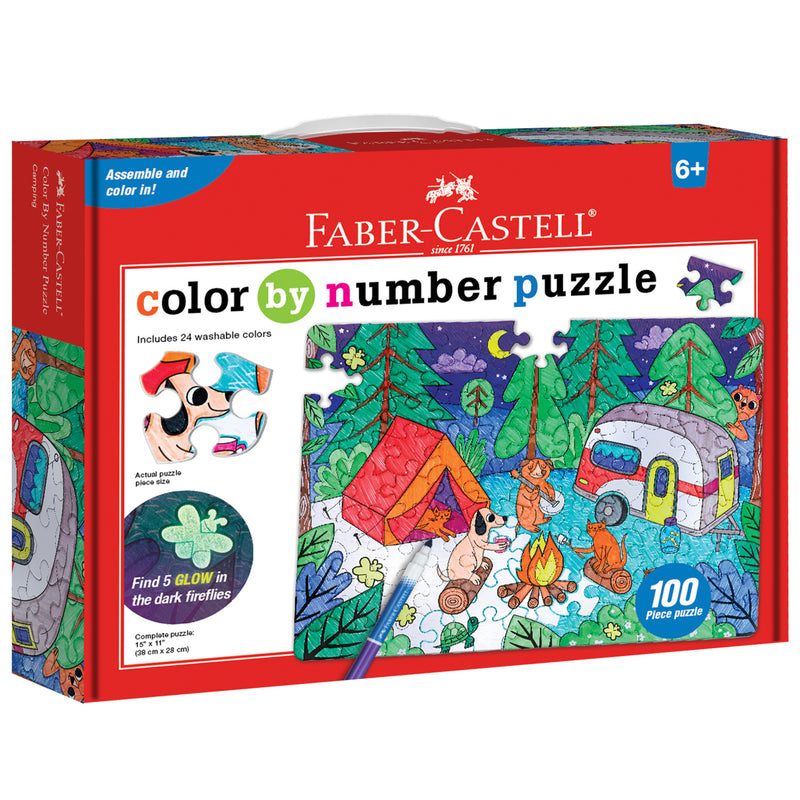 Faber-Castell Color By Number Puzzles - Camping