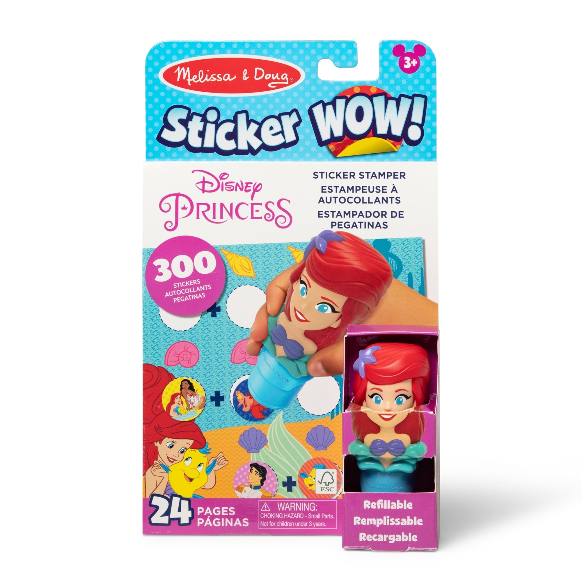 Melissa & Doug Sticker WOW! Activity Pad & Sticker Stamper - Ariel