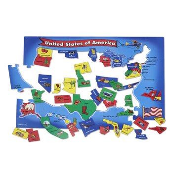 Melissa & Doug Map 51pc Floor Puzzle