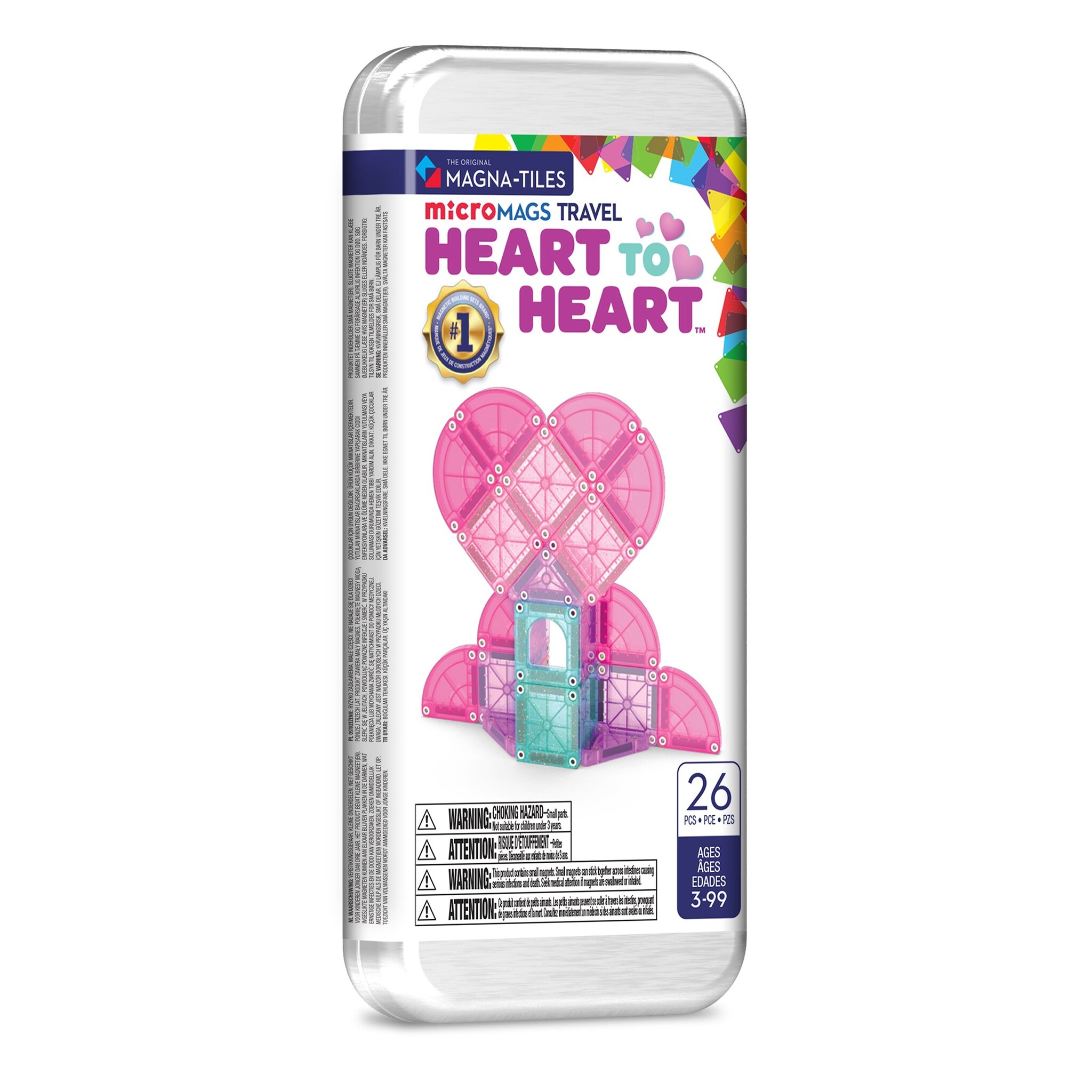 microMAGS Heart to Heart 26-Piece Travel Set | PLAYNOW! - PLAYNOW