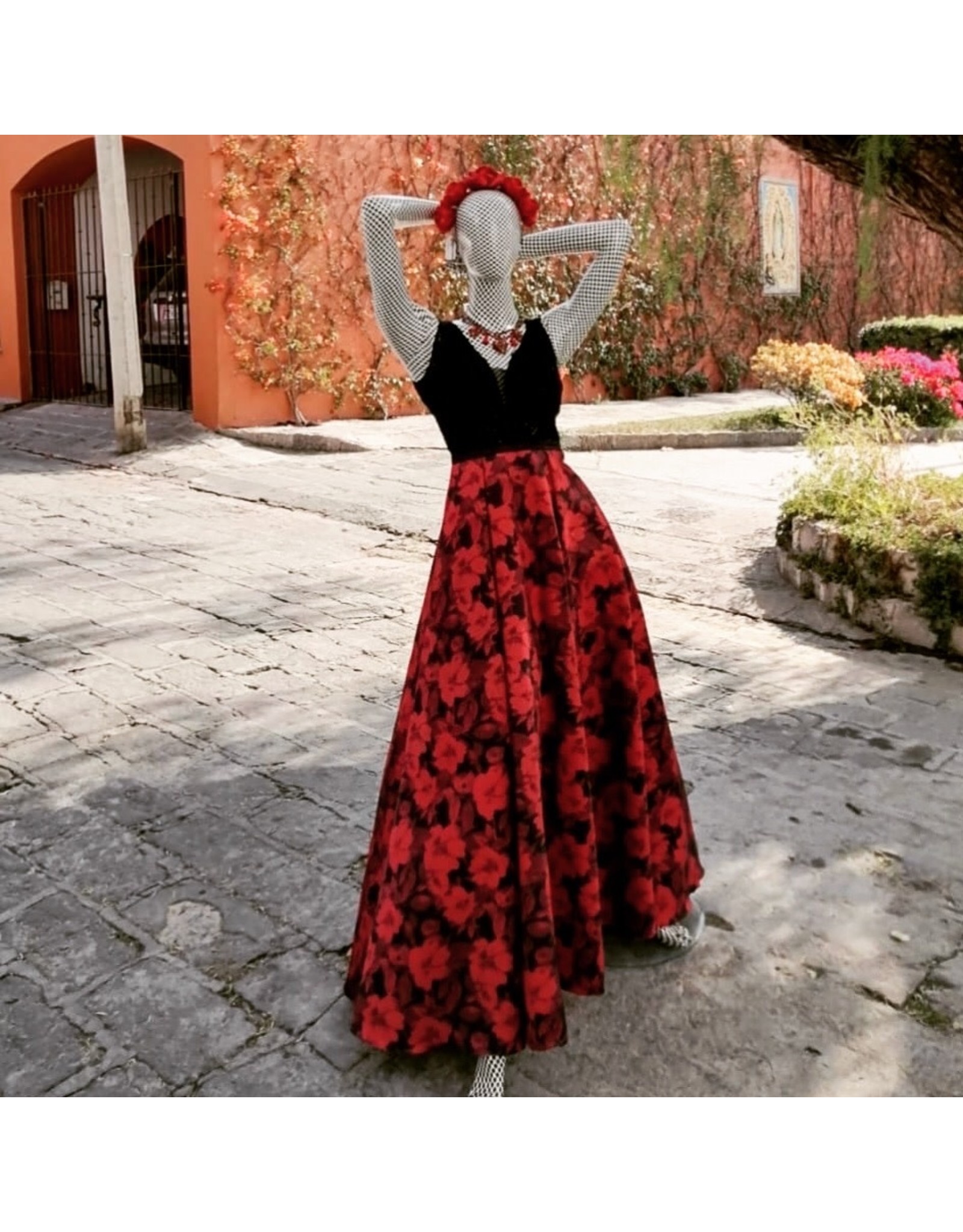Shop Vestido Flores Rojo | UP 50% OFF
