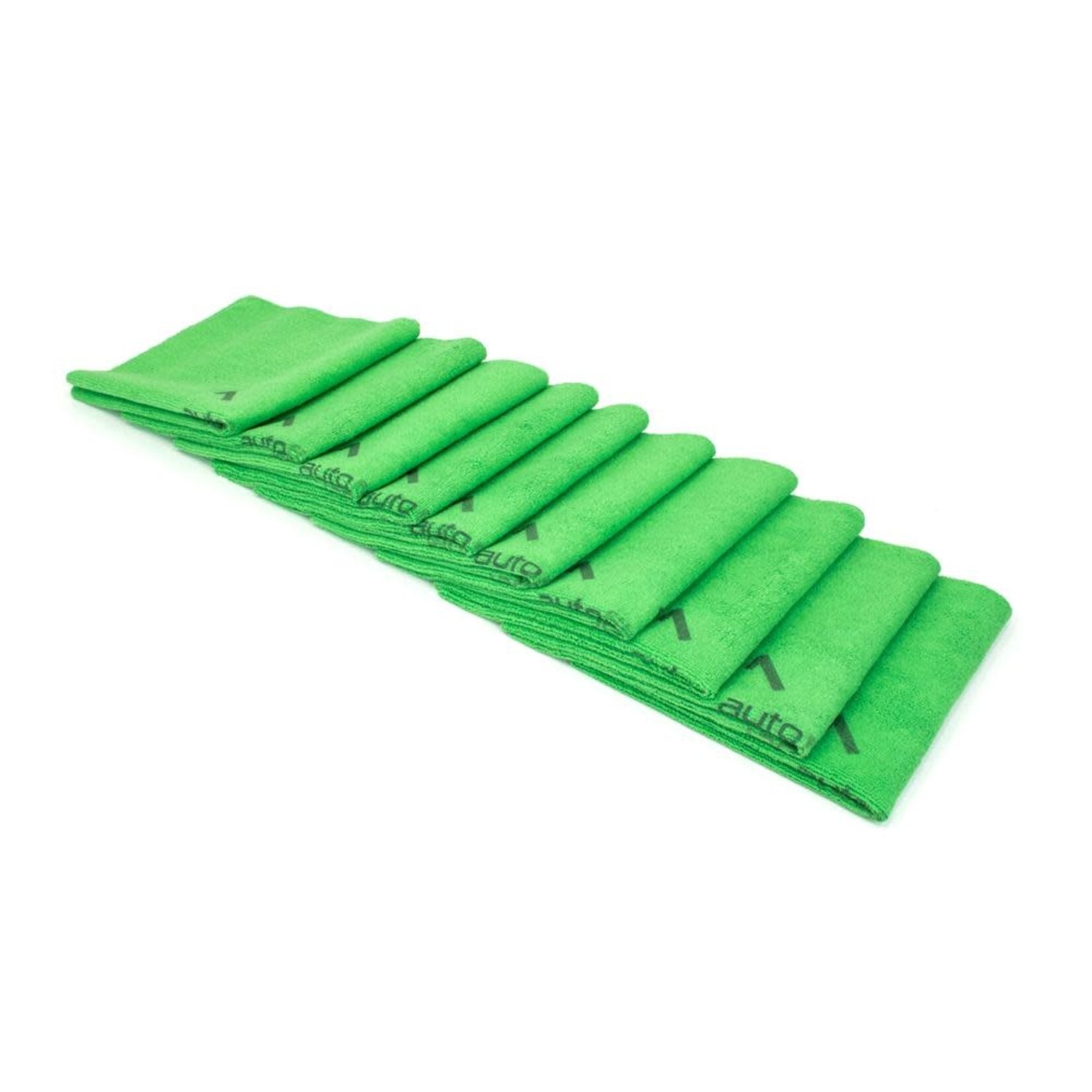 AutoFiber Autofiber [Quadrant Wipe] Microfiber Coating Leveling Towel 10PK (Green)