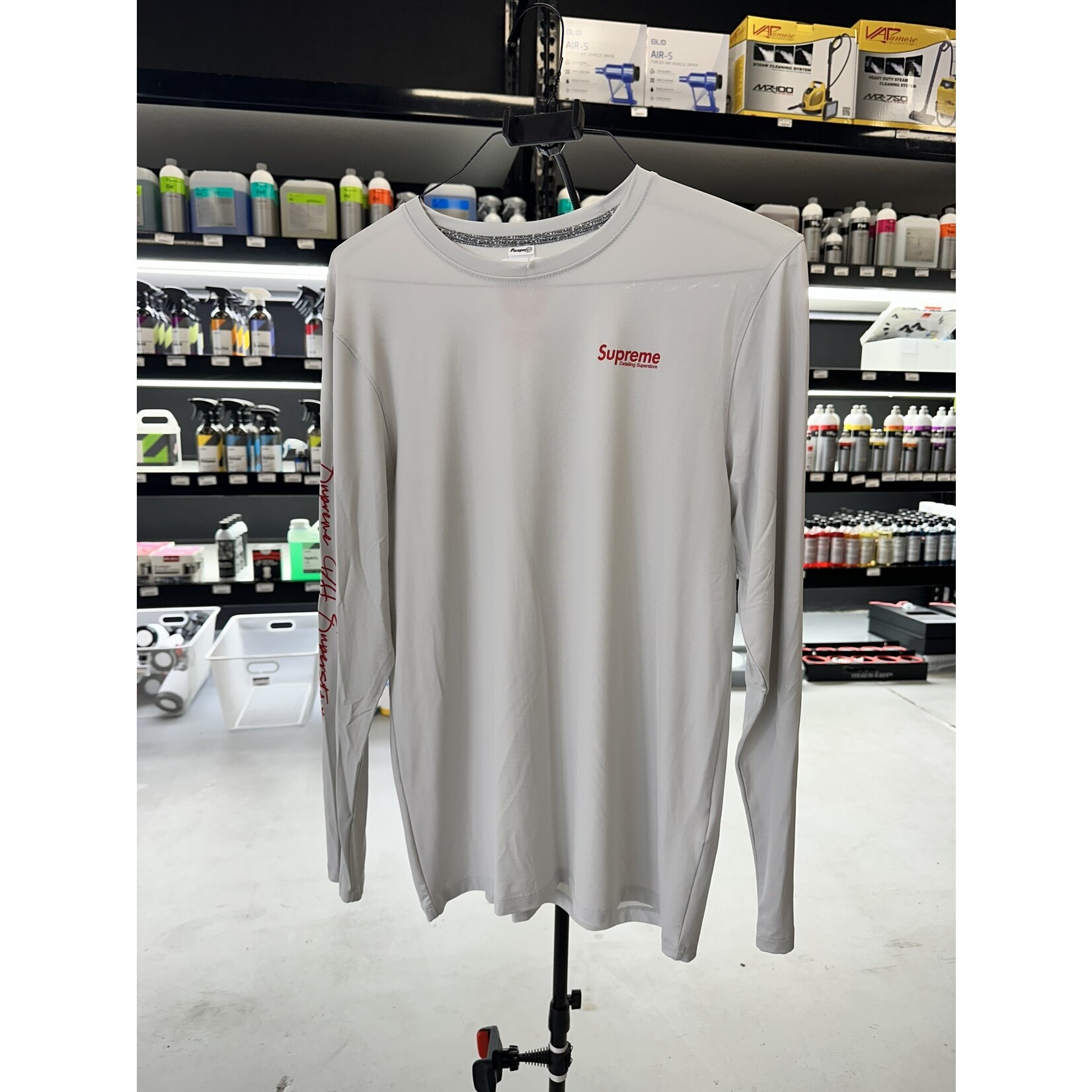 Supreme - Long Sleeve Shirt (Light Grey)