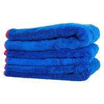 AutoFiber Autofiber Ultra Plush Blue Towel Red Edge