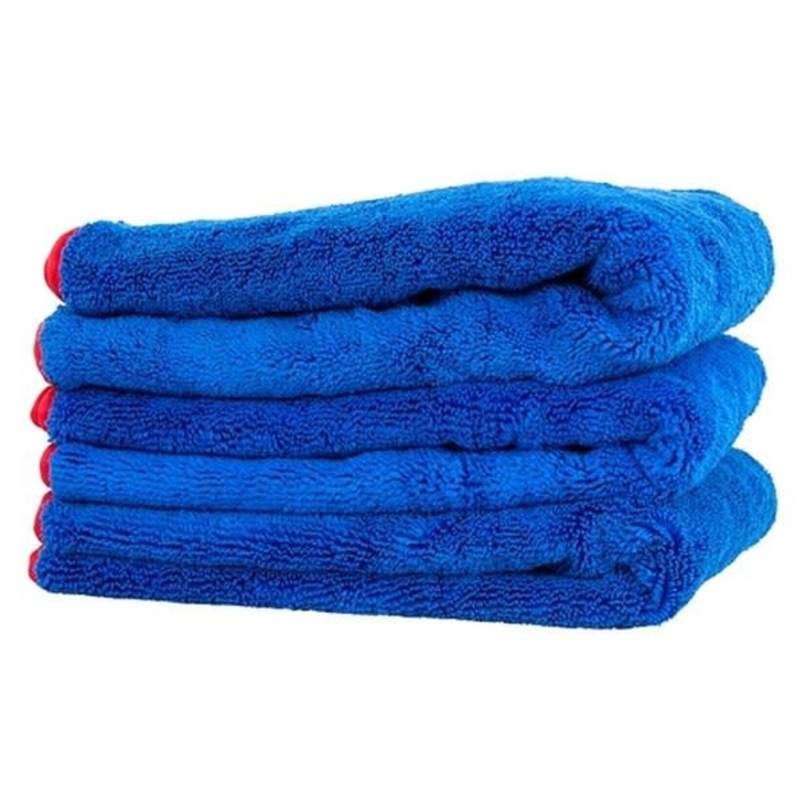 AutoFiber Autofiber Ultra Plush Blue Towel Red Edge