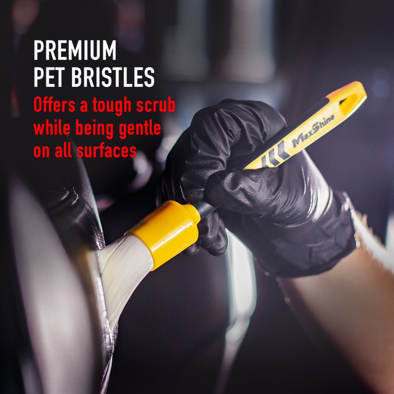 MaxShine Maxshine Detailing Brush White Classic ( S )