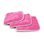 AutoFiber Autofiber [Double Flip] Rinseless Car Wash Microfiber Towel 3PK (Pink)