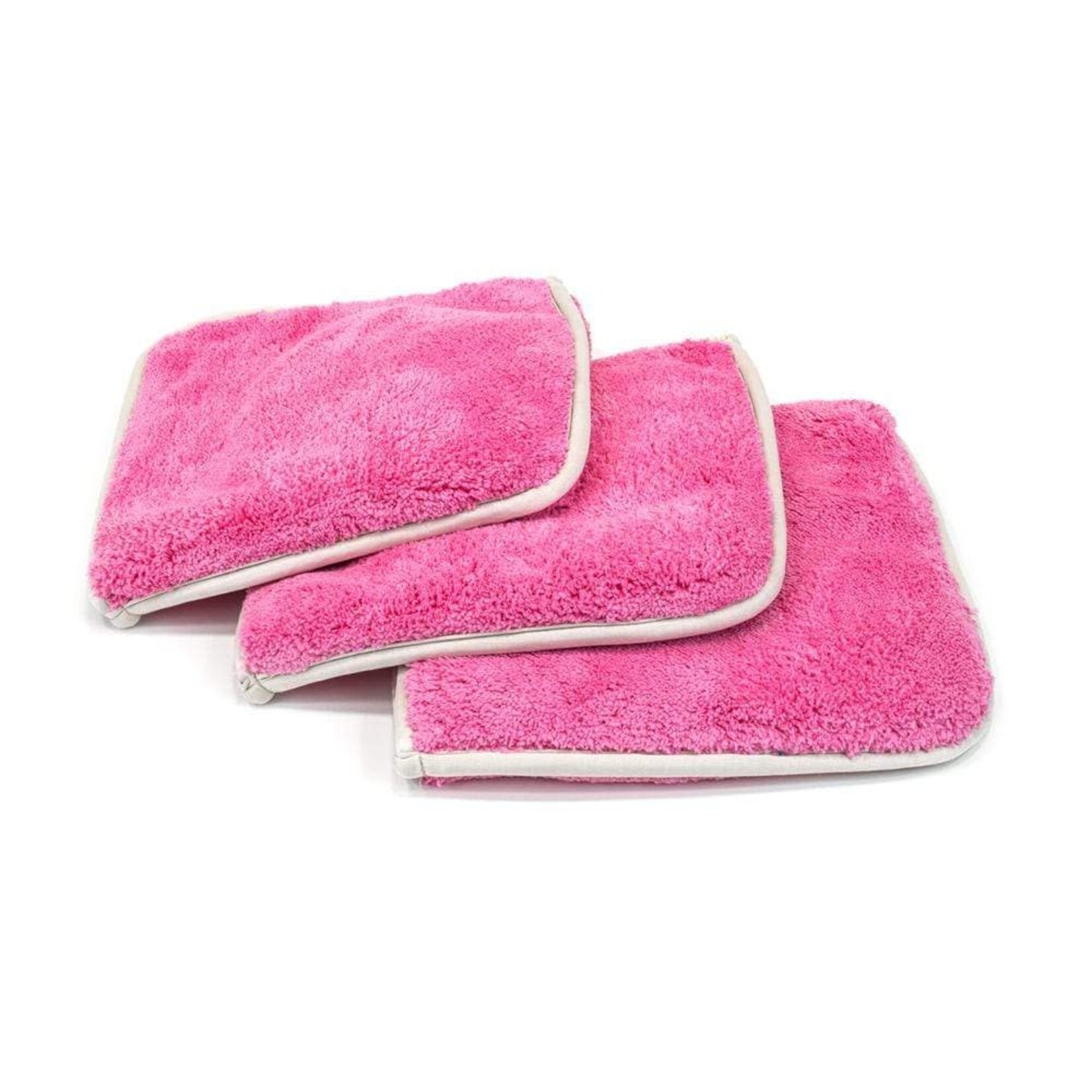 AutoFiber Autofiber [Double Flip] Rinseless Car Wash Microfiber Towel 3PK (Pink)