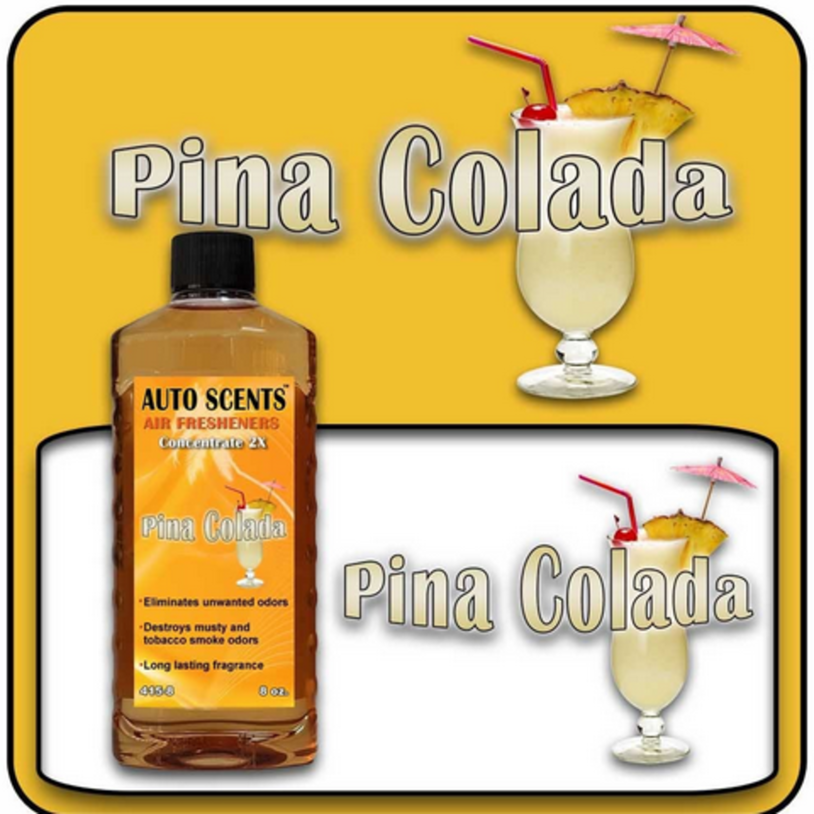 Auto Scents Auto Scents Pina Colada Air Freshener Concentrate 8oz