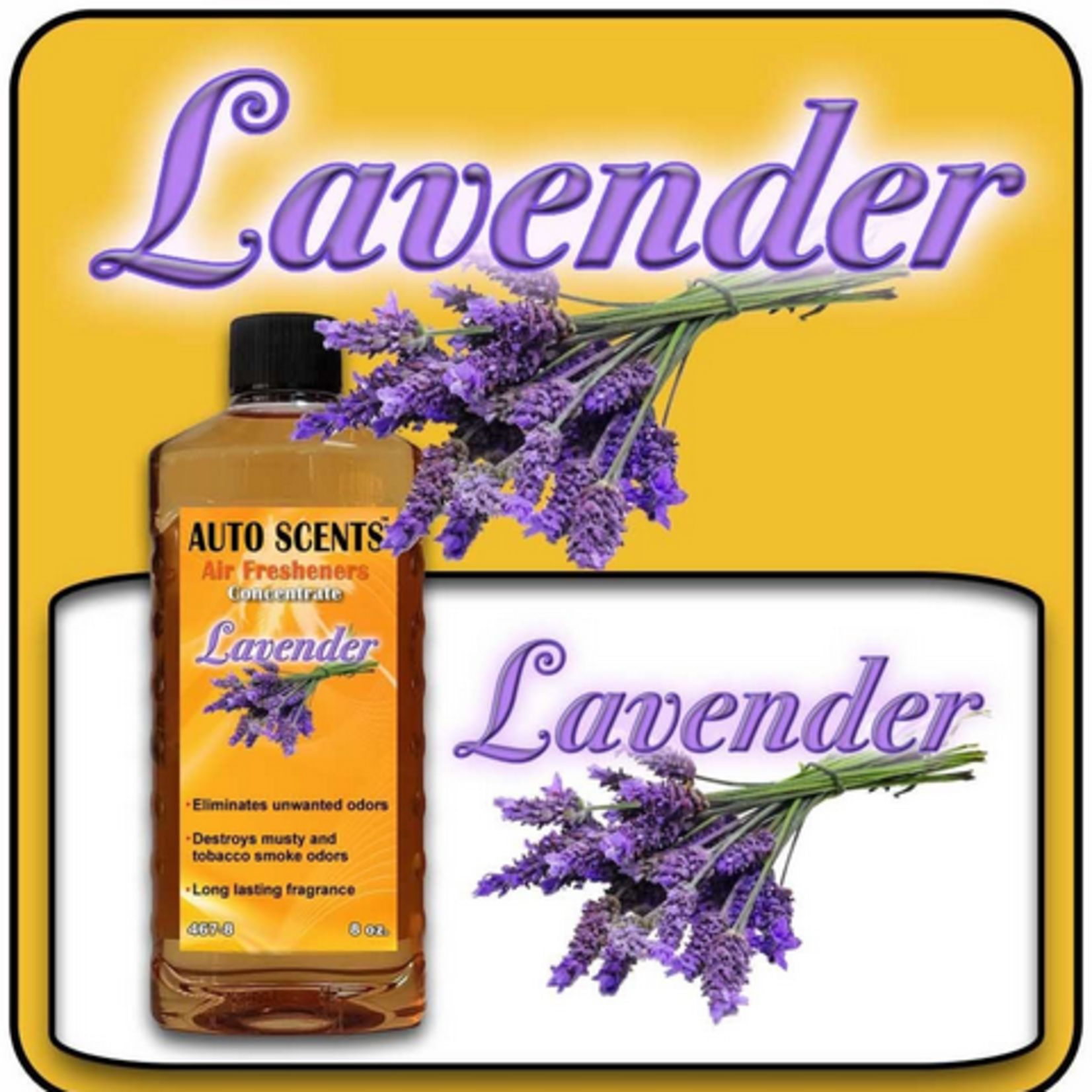 Auto Scents Auto Scents Lavender 8oz Concentrate
