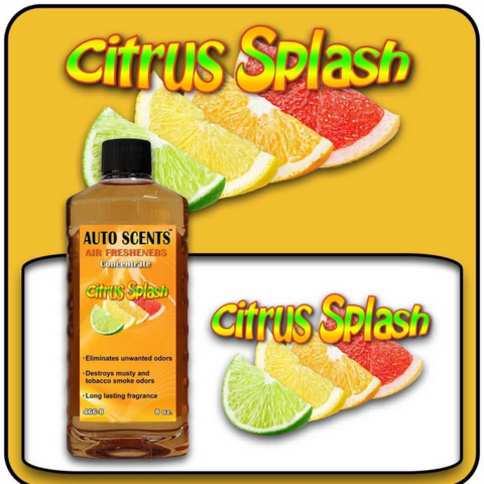 Auto Scents Auto Scents Air Fresheners - Citrus Splash  2X Concentrate