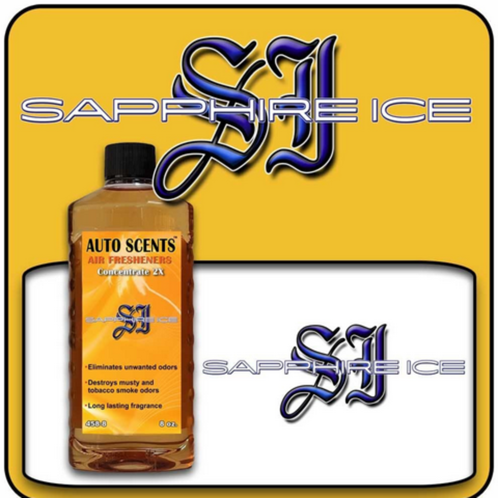 Auto Scents Auto Scents Air Fresheners - Sapphire Ice 2X Concentrate