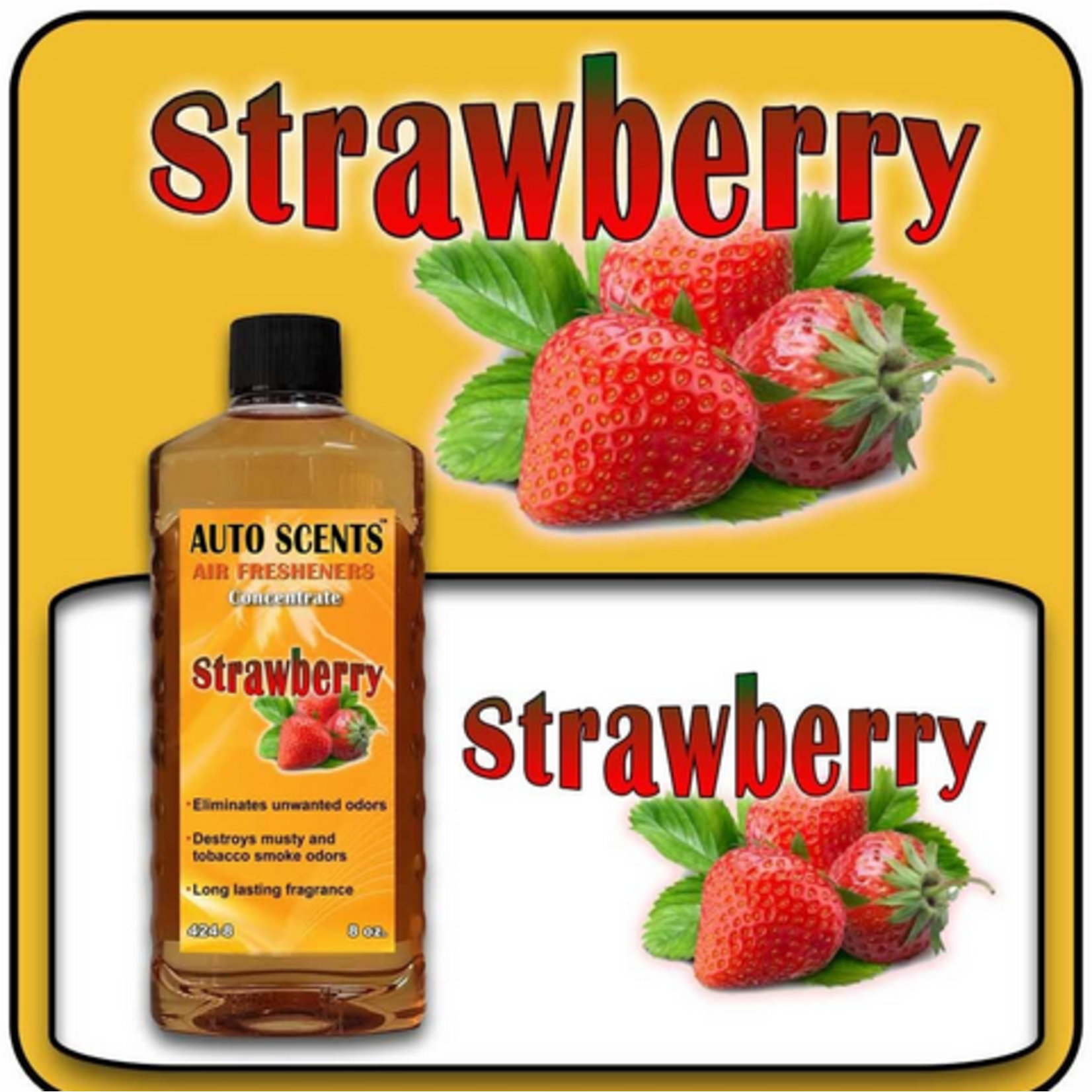 Auto Scents Auto Scents Air Fresheners - Strawberry 2X Concentrate
