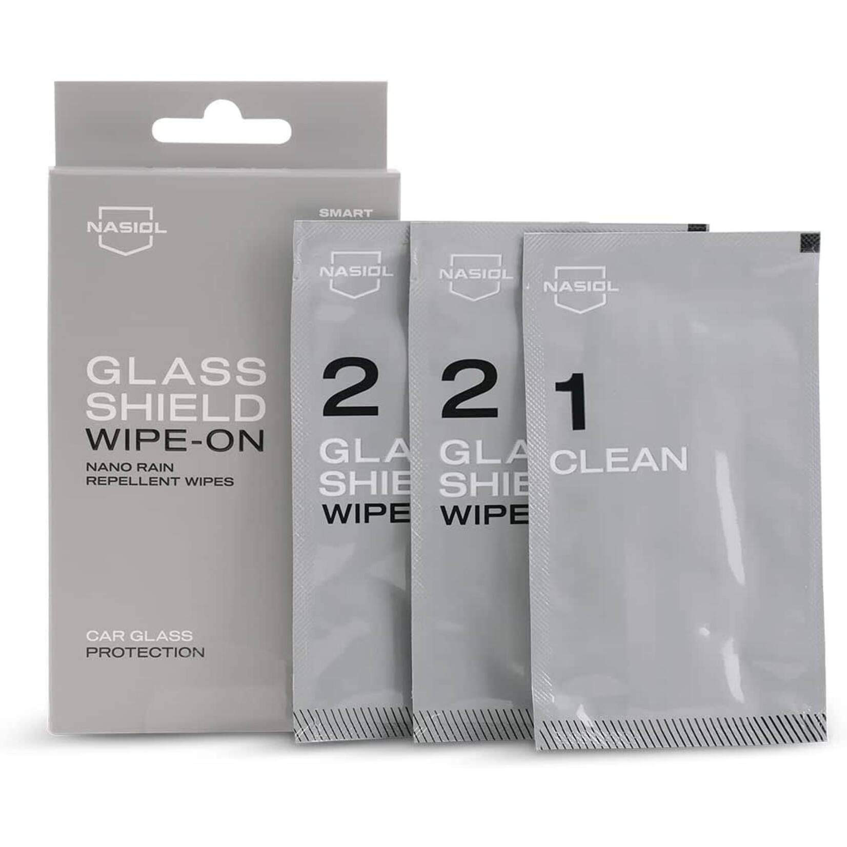 Nasiol Nasiol Glass Shield Wipe-On Towelettes (2 wipes per box)