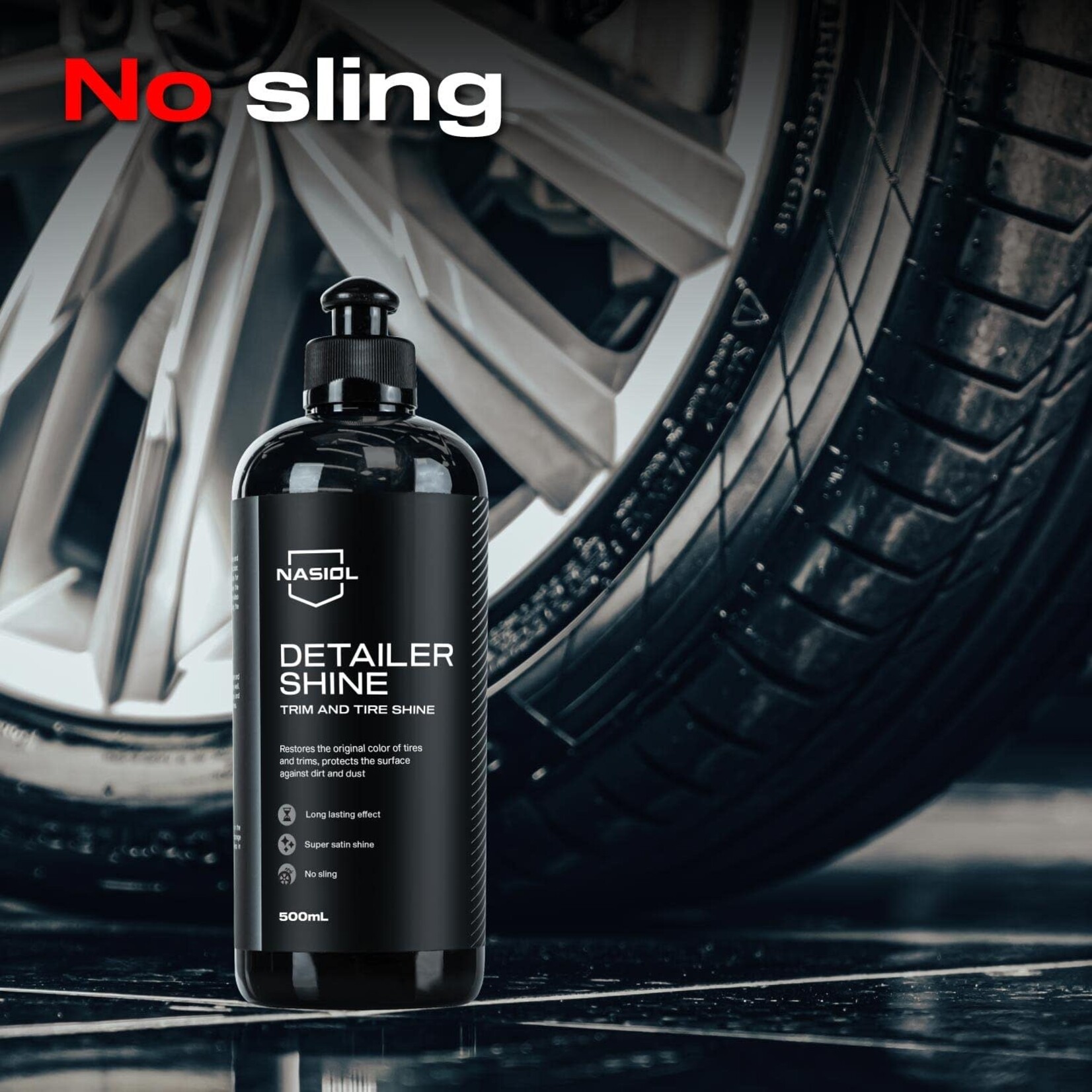 Nasiol Nasiol DetailerShine Trim and Tire Shine 500ml